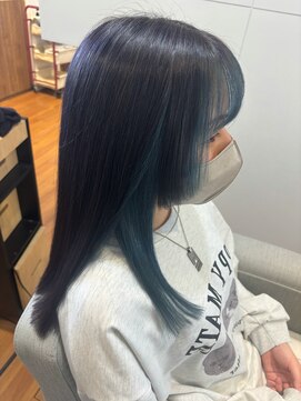 ターコイズ×ラベンダーカラー