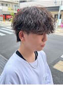 マッシュヘア/波巻きパーマ/men's/スパイラルパーマ