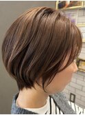 【大人ショートボブ】小顔に見せるショート！