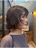 《moeka》ボブパーマレイヤーパーマミディアムレイヤーカット