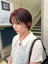 レフ(LEF) レイヤーショート/ルーツカラー/レッドブラウン/20代/30代/暖色