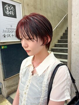 レフ(LEF) レイヤーショート/ルーツカラー/レッドブラウン/20代/30代/暖色
