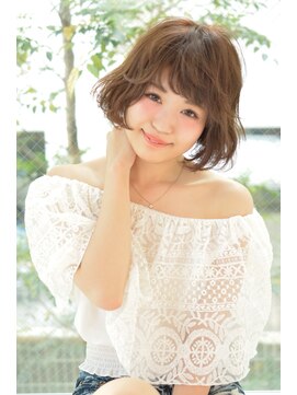 マアム ジー 明大前店(ma'am Zee) くせ毛風愛されふんわりボブ