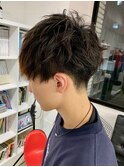 刈り上げマッシュ/スパイラルパーマ