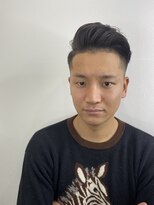 メンズアンダーバーホワイト 南海難波店(Men's _WHITE)&nbsp;ショート_刈り上げ_ツーブロック_フェード_ブリーチ
