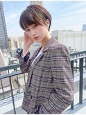 30代・40代大人可愛い小顔ショートボブ丸み前下がり