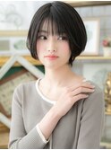 バレイヤージュ小顔前下がりショートマッシュa川口20代30代40代