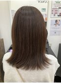 【B'ｓ】20代30代40代50代人気◎ 艶×マットブラウン/セミロング