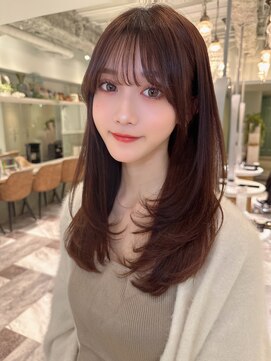 ロンド アンブル 四条烏丸(Lond ambre) 【Lond ambre】伊藤ガク チョコレートカラー/ストレート/前髪