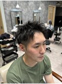 ハイライト/ツーブロックマッシュ/束感/波巻き/