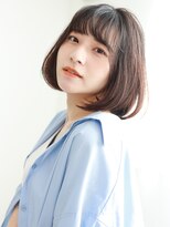 スリール バイ ミリー 江坂(Sourire by milly)&nbsp;【Sourire江坂】内巻きショートボブワンカールボブ斜めバング