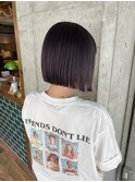 ACE 横浜　切りっぱなしボブ×ラベンダーアッシュ