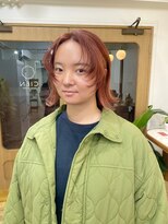 シエン 恵比寿(CIEN)&nbsp;ケアブリーチ/ウルフカット/レイヤーカット/オレンジカラー