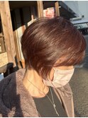 大人女性ふんわりショート