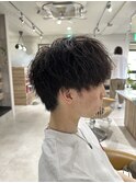 20代～30代学生人気ツイストスパイラルマッシュパーマ［仙台］