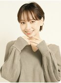黒髪/グレーベージュ/レイヤーロング/前髪パーマ[新宿駅]
