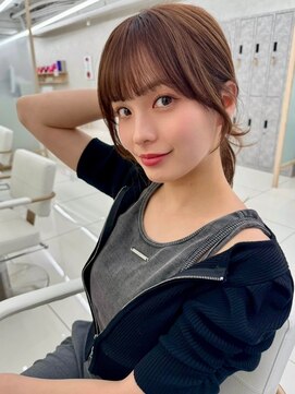 エジョン 八幡山店(Aejon) イメチェン/似合わせカット/フルバング/レッドブラウン/八幡山