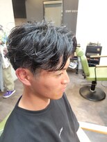 メンズ レオ 南森町店(men's LEO) センターパート×ニュアンスパーマ