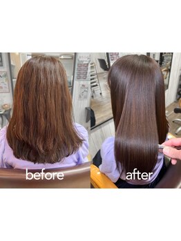 【毎朝のアイロンから卒業！】美髪へ導く"褒められ髪プログラム"◎髪質改善縮毛矯正で悩み解消【国分寺】