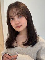 ノイカーム(noi Calm)&nbsp;顔周りレイヤーカットグレージュカラーくびれボブベージュカラー