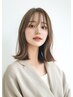 カット+ケアブリーチハーフハイライト(ホイル20枚まで、白髪ぼかし可)