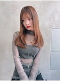 【kate 大宮】オリーブベージュ×ローレイヤーロング