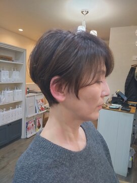 ミエル(miel) マイナス5歳若見え大人ショートカット/京都美容室