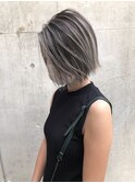 外国人風バレイヤージュ、ハイライトカラー、シャドールーツ