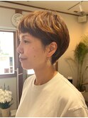 コンパクトショート/オン眉/ショートパーマ