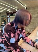 エンドカラールーツカラー裾あカラーウルフカットレイヤーカット
