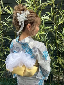 ケイティ(Keity)の写真/《電話予約・現金お支払いで》ヘアセット&浴衣着付け￥4500～/スピード&浴衣着付け￥4000～