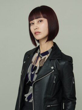 ピークアブー 原宿ハラカド(PEEK-A-BOO) くせ毛多毛ボブショート前下がりモードワイドバングかっこいい