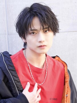 無造作ニュアンスアップバングマッシュコンマバング