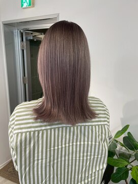  fit stand 千葉/ショートボブ/カット/パーマ/ダブルカラー/トリートメント/縮毛矯正 イメチェン/ピンクベージュ/アンブレラカラー[千葉]