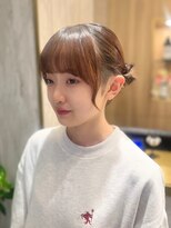 カインド 南青山(hair&make up KIND)&nbsp;ボブアレンジ　ツインお団子　顔周りスタイリング