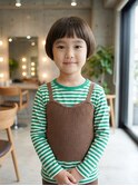 「キッズカット＋丸みボブ」