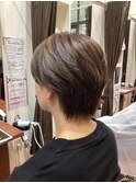 顔周りカット大人ボブこなれミディ簡単スタイリングボブ