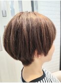 30代40代50代/白髪ぼかし/マットベージュ/ショートボブ/赤味消し