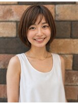 バポス ヘアサロン (BAPOS Hair Salon)&nbsp;前上がりの丸みシャギーボブ