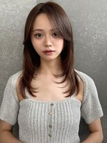 ロンドイディールバンダイ 新潟万代(Lond ideal) ミディアムレイヤー×マロンブラウン