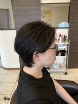 美容室べっぴん屋 ピュアクラブ 横手店(Pure club)&nbsp;センターパートショートウルフ