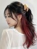 カット＋インナーブリーチ＋カラー 【戸塚/レイヤー/ショートボブ/顔周り】