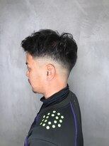 アンダーバーホワイトモデ 河内長野(_WHITE mode)&nbsp;無造作メンズフェード☆マットカラーデジタルパーマ