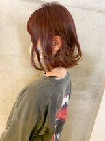 アヴァンス 光明池店(AVANCE.)&nbsp;韓国風チェリーブラウン＋ミディアムボブ☆