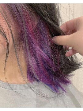 ヘアールームロッソ 白山店(HAIR ROOM ROSSO) インナーユニコーンカラー