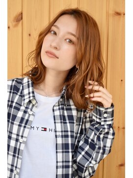 ブゾン(buZon) 【buZonブゾン】ミックスウェーブ×ベージュカラー