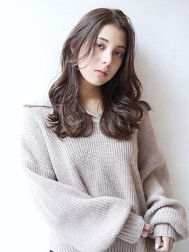 アイニティ 江坂(Inity) ☆Inity☆大人可愛い前髪なし透明感グレージュ艶髪無造作ヘア