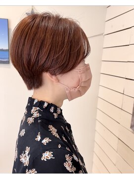 ラニハナクドウ(lanihana.kudo) +＊～前下がりハンサムショートwithサーモンピンク～＊+