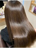 トリートメント　つや髪　髪質改善　ストレート　ベージュ