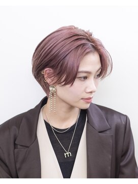 ルプラ ガーデン(le-pla garden) ピンクブラウン#ショート#ケアブリーチ#ダブルカラー#豊橋#豊川